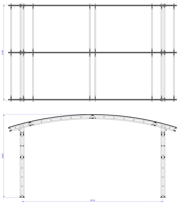Buitenpodium 6x4mtr
