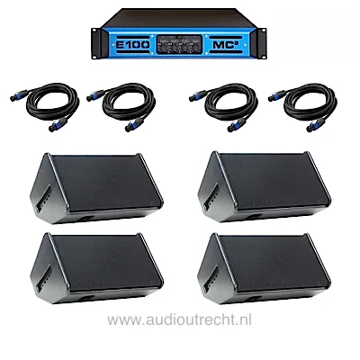 Monitor (4x) + versterker
