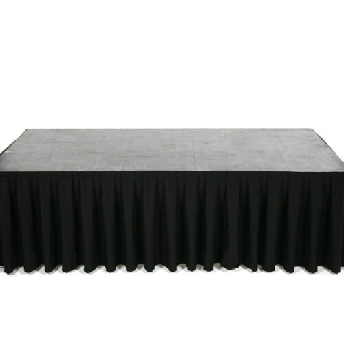 Podiumrok zwart per meter