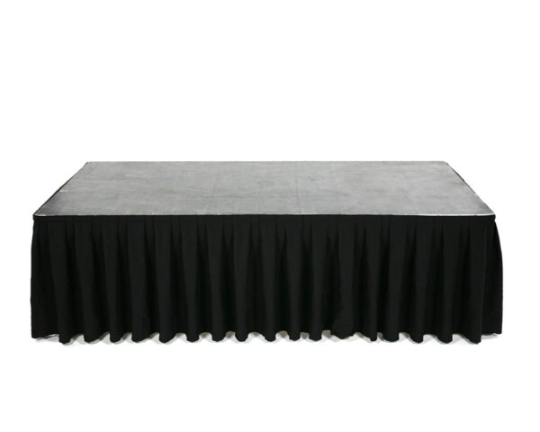 Podiumrok zwart per meter